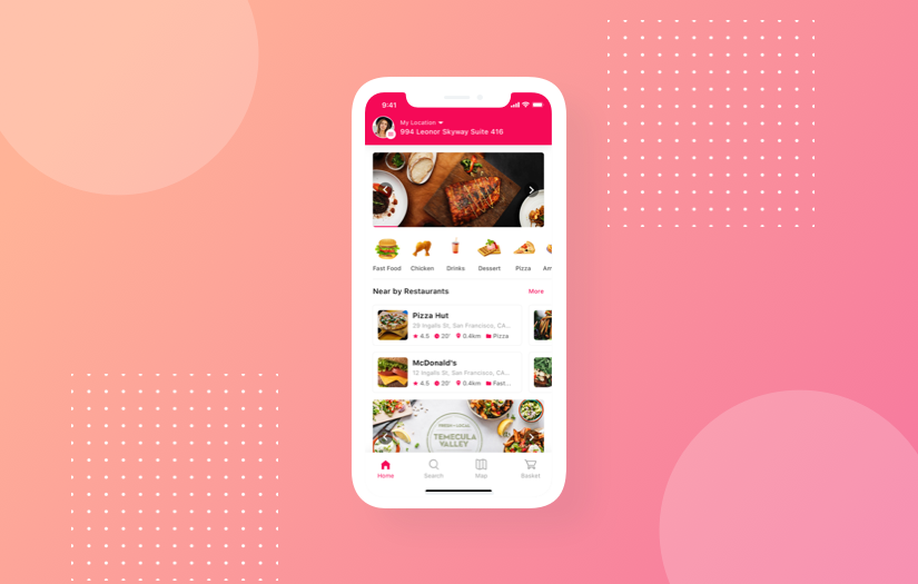 FOOD DELIVERY APP screenshot 1